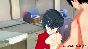 Kirito & Naoha’s Hot 3D Hentai Table Session Ends in Juicy Creampie