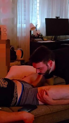Straight Foreign Guy Met at a Dating App, Tries and Sucks Me This Time