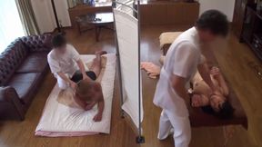 Japanese Wife Sex In Massage Cuckold Hubby Spies