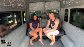 babe ashton takes a ride and a facial on the smash bus