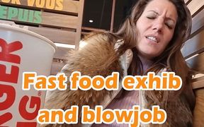 Fast Food Exhib for Lety Howl and Blowjob