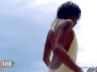 Shania & Terry: Interracial Beach Screwing