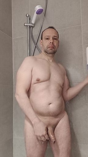 Shaving My Cock In The Shower