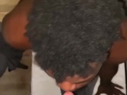 Hung Black Jock Jerks Off While Kissing BWC Until He Shoots His Load
