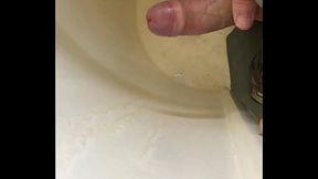 quick wank in public toilet