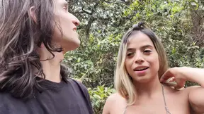 Stunning GF Annie Marin gets fucked in the forest