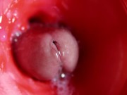 CAMERA INSIDE PUSSY: POWERFULL CUM IN PUSSY! BEST Internal ASMR in 4K MORE SPERM