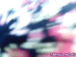 Pov black teen face jizzed after sucking dong for money outside