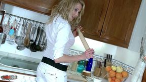 sexual cooking lesson in the kitchen with french blonde babe cristal rose