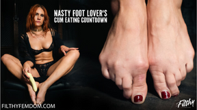 Nasty Foot Lover&#039;s Cum Eating Countdown