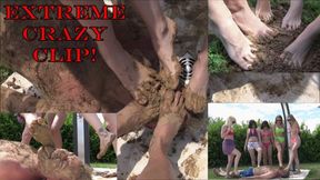 THE FEMDOM VILLA - EXTREME muddy feet licking (CRAZY CLIP!!!)