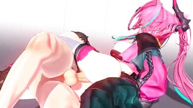 Arknights Endfield Yvonne gets nasty in 3D hentai animation