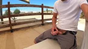 Back to the dog park for another public cumshot