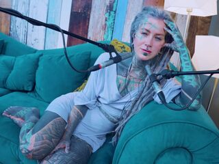 Tattoo Model Pornstar Anuskatzz talks about excitement ASMR Youtube channel: ASMRkatz SFW inked hippie