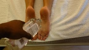 Just Brit oily soles video 1