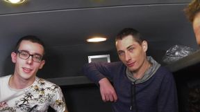 amazign gang bang in bus oin the road in paris 3