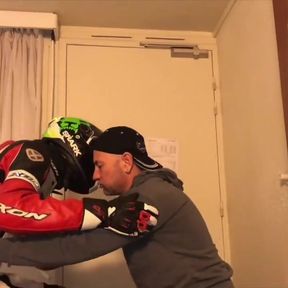 Amazing fetish submission for Jess and straight motorbiker