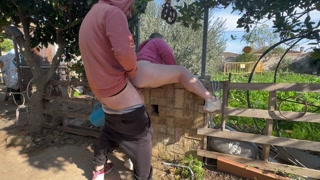 Outdoor fucking and anal cum with the actress |Sarabubi|