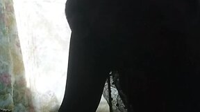 Lady alice compilation: fucking session with large dildo and standing doggy style. hard, gape, pantyhose, high heels.