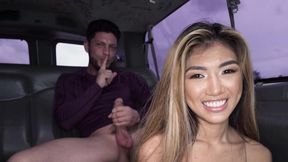 Hot - Asian Babe Clara Trinity Rides The Bang Bus With Tyler Steel