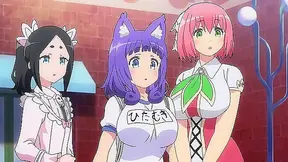 Hero Overwhelmed as Busty Priestess Drops Ontop His Face – Immoral Guild Ecchi Adventure