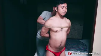 Shibari Daddy Encho Ropes Up Hung Sub Keita in Kinky Bondage