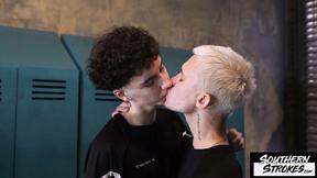 ”SOUTHERNSTROKES Karol Gajda & Max Gen Having Locker Room Sex”