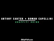 BoyFun - Skater Antony Carter Fucks Latino Roman Capellini Outdoors Bareback