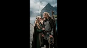 young blonde viking woman is fucked by the sons of ragnark without mercy- ai porn- porn in spanish- audio in spanish