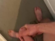 Young Big dick Brit cums