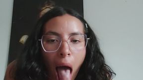 I suck you off and masturbate on the dining room table