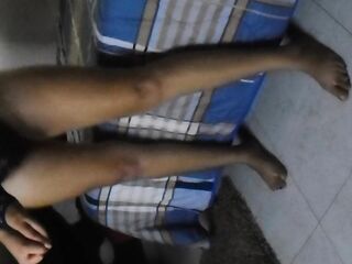 the corpulent of my sister-in-law is filmed showing her vulva