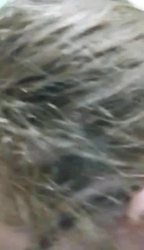 Fat BBW piggy eating burger off the floor hands-free