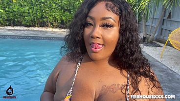 Miss Exquisite tease and pussy play after FireHousexxx photoshoot