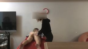 Legit Blonde Masseuse Giving In To Huge Asian Cock 1st App