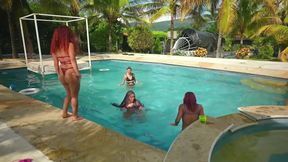 I'm a Big Ass Dildo in Her Asshole and a Pool Day Ggmansion