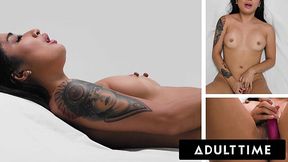 Avery Black proves that no man is needed for explosive orgasm