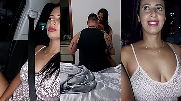 O corno leva a bruna para dar para um fã , ela deu gostoso e gozou de verdade, de agora em diante ela vai sair com um fã pelo menos uma vez por mês, você pode ser o próximo