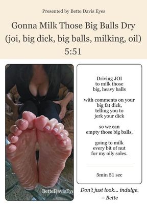Gonna Milk Those Big Balls Dry (joi, big dick, big balls, milking, oil) 5:51