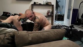 Foot-loving slave gets ass-licked and humiliated