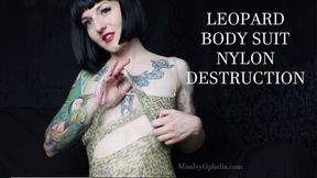 Leopard Body Suit Nylon Destruction