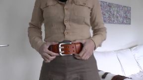 Exciting Belt Try-on with a Linen Skirt, Part 3, Lady Victoria Valente