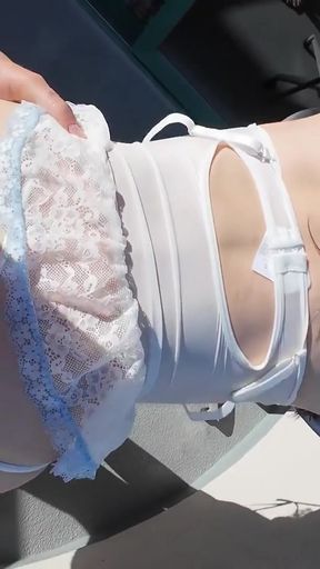 Jaw-dropping moment from "Hot Trans Step Sister Rough Anal Fuck in Public"