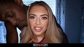 Blonde latina MILF get dicked down by black masseur - Vivianne DeSilva