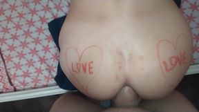 Horny Daddy Fucks Cupid's Valentine's Day Present Bareback