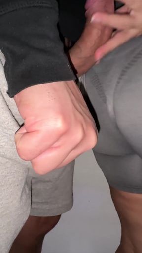 Stranger Touches Her Ass and Gets Hard for the Hand of an Unknown Girl