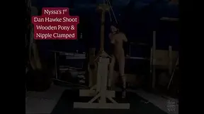 NYSSA'S 1ST DAN HAWKE SHOOT - WOODEN PONY & NIPPLE CLAMPS