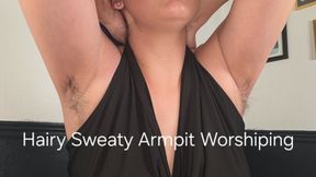 720P Hairy Sweaty Armpit Worshiping: JOI
