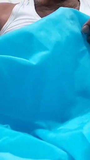 Satin Silk Handjob Porn - Stepsister Salwar Rub on Dick Head (88)