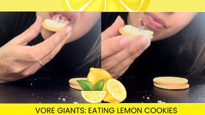 Vore GIANTs: Eating lemon cookies